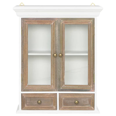 Wall Cabinet White 49x22x59 cm Solid Wood Payday Deals