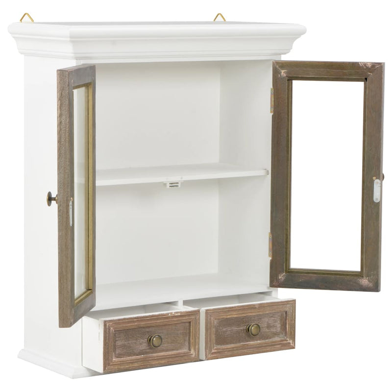 Wall Cabinet White 49x22x59 cm Solid Wood Payday Deals