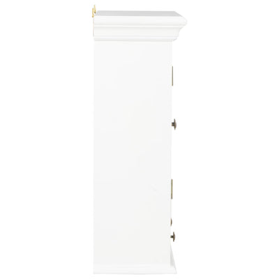 Wall Cabinet White 49x22x59 cm Solid Wood Payday Deals