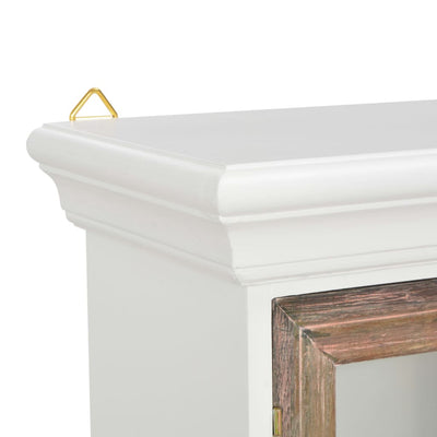 Wall Cabinet White 49x22x59 cm Solid Wood Payday Deals