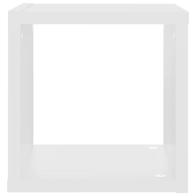 Wall Cube Shelves 4 pcs White 22x15x22 cm Payday Deals