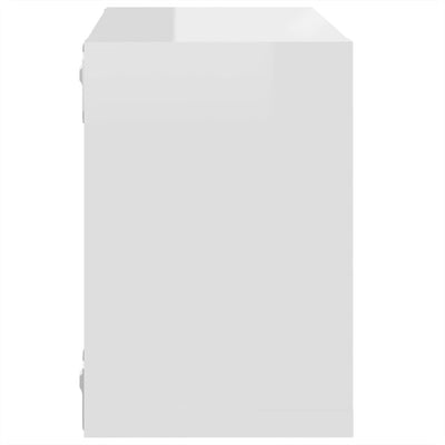 Wall Cube Shelves 6 pcs High Gloss White 22x15x22 cm Payday Deals