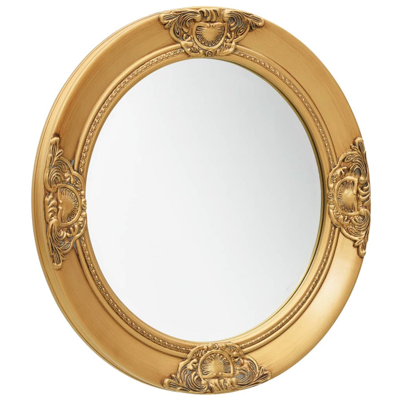 Wall Mirror Baroque Style 50 cm Gold Payday Deals