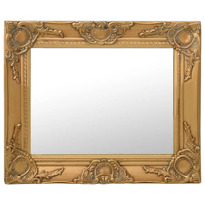 Wall Mirror Baroque Style 50x40 cm Gold Payday Deals