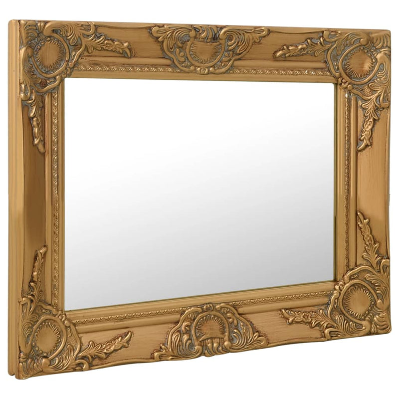 Wall Mirror Baroque Style 50x40 cm Gold Payday Deals
