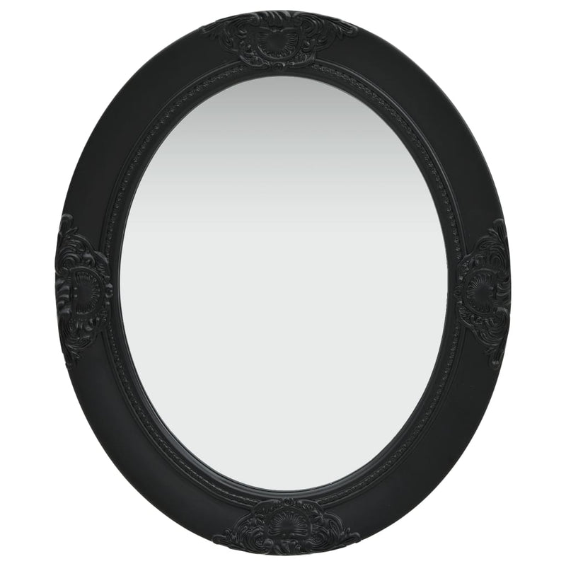 Wall Mirror Baroque Style 50x60 cm Black Payday Deals