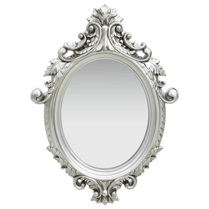Wall Mirror Castle Style 56x76 cm Silver Payday Deals