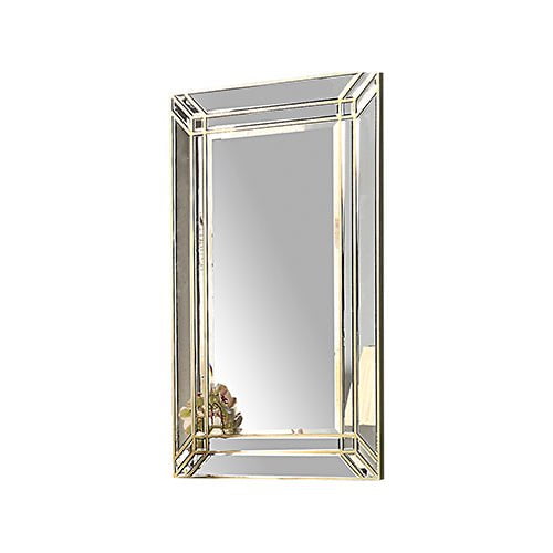 Wall Mirror MDF Construction Rectangular Shape Silver Colour Payday Deals