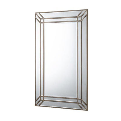 Wall Mirror MDF Construction Rectangular Shape Silver Colour Payday Deals