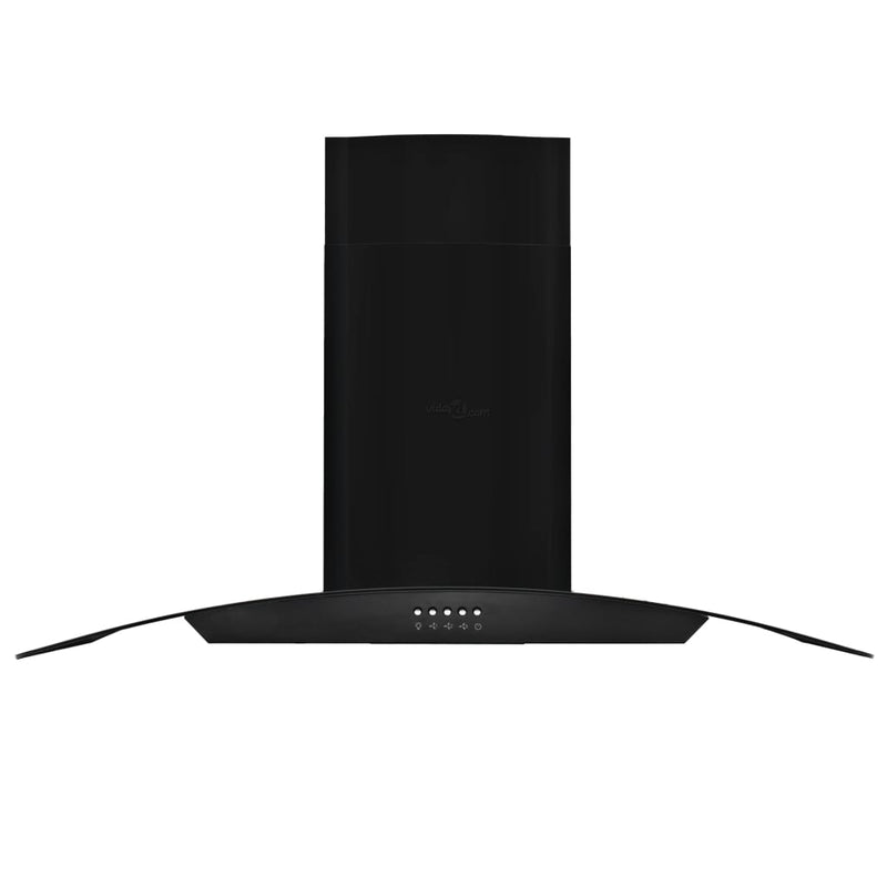 Wall Mounted Range Hood Stainless Steel 756 m³/h 90 cm Black Payday Deals