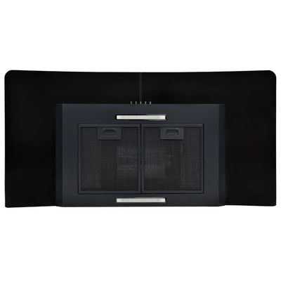 Wall Mounted Range Hood Stainless Steel 756 m³/h 90 cm Black Payday Deals