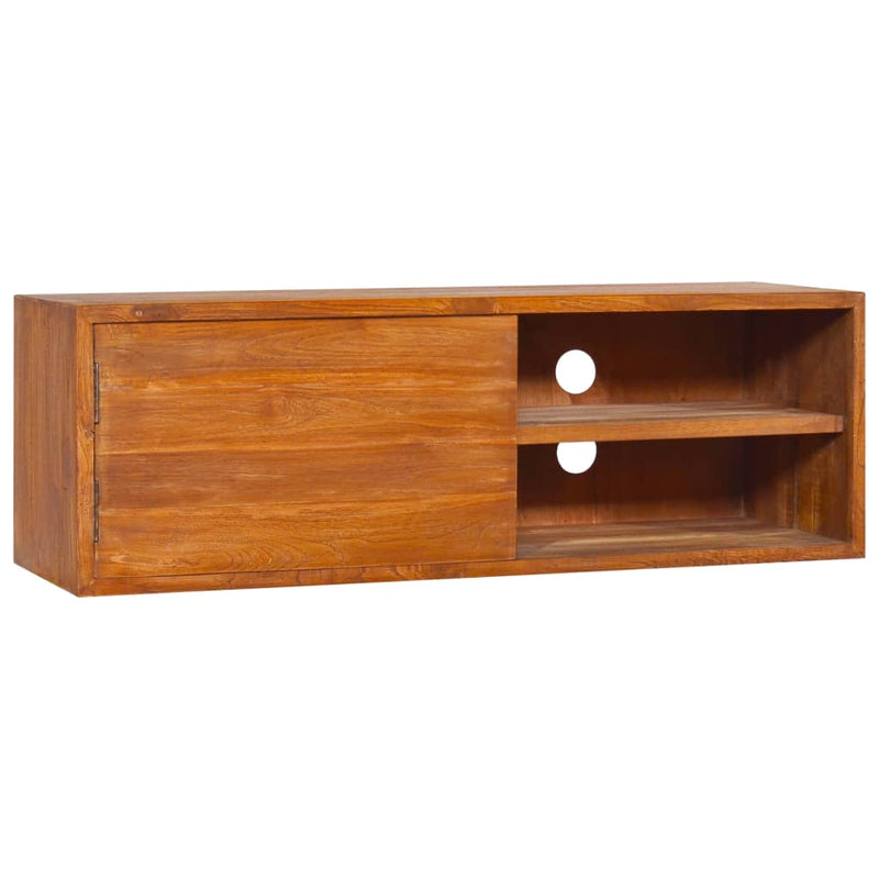 Wall-mounted TV Cabinet 90x30x30 cm Solid Teak Wood Payday Deals