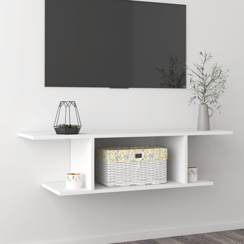 Wall Mounted TV Cabinet White 103x30x26.5 cm Payday Deals