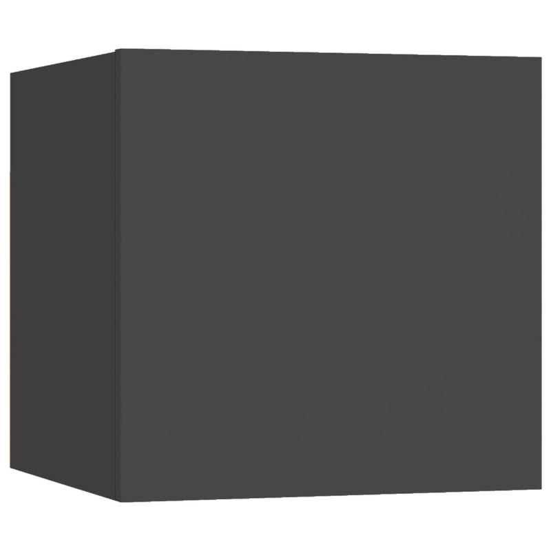 Wall Mounted TV Cabinets 8 pcs Grey 30.5x30x30 cm Payday Deals