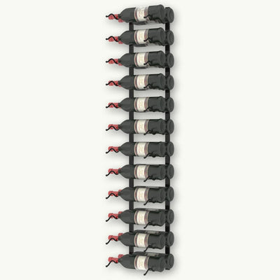 Wall-mounted Wine Rack for 24 Bottles Black Iron Payday Deals