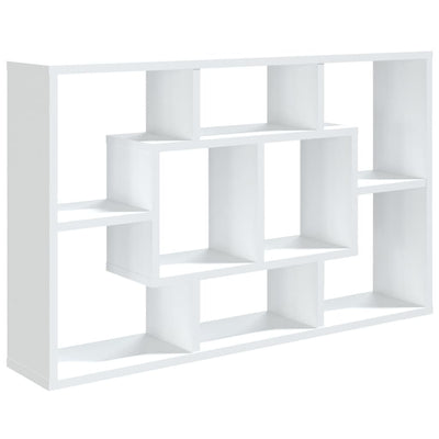 Wall Shelf White 85x16x52.5 cm Engineered Wood Payday Deals