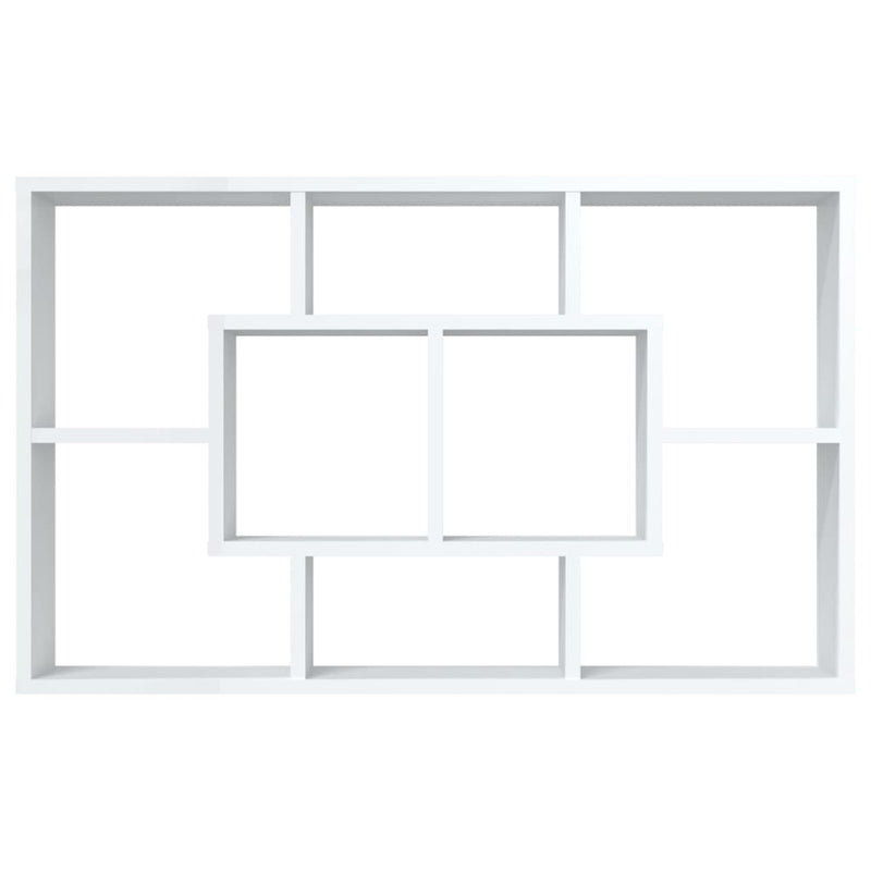 Wall Shelf White 85x16x52.5 cm Engineered Wood Payday Deals