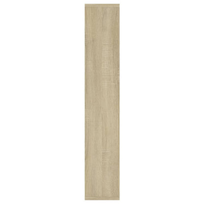 Wall Shelf White and Sonoma Oak 36x16x90 cm Chipboard Payday Deals