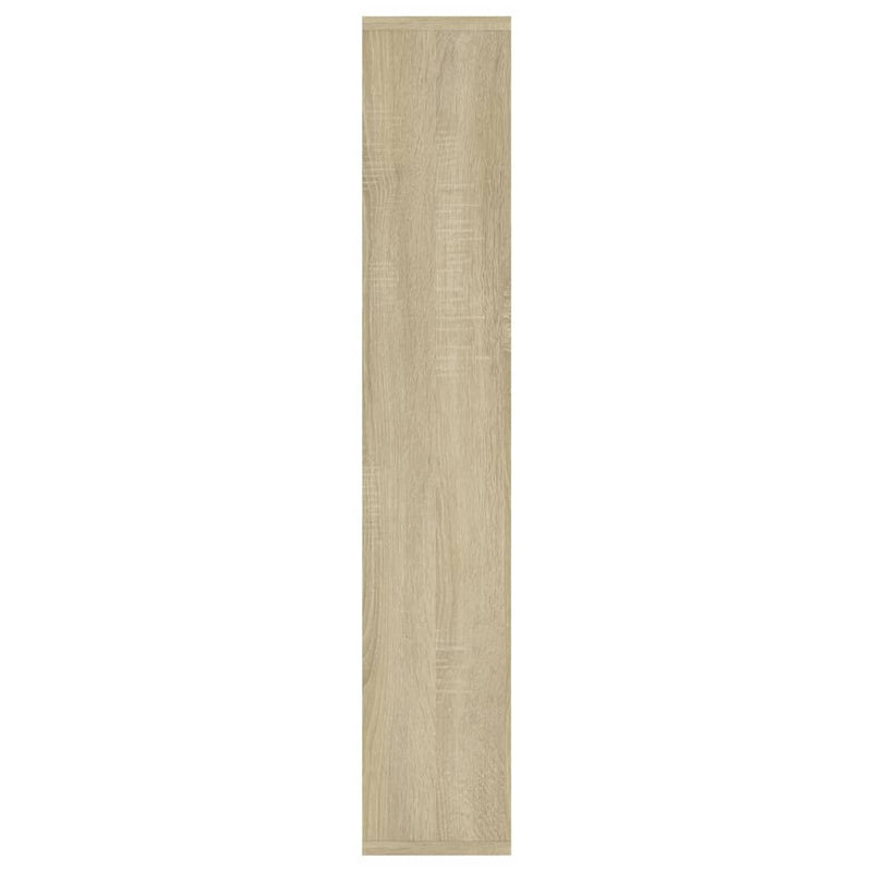 Wall Shelf White and Sonoma Oak 36x16x90 cm Chipboard Payday Deals