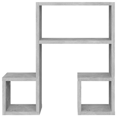 Wall Shelves 2 pcs Concrete Grey 50x15x50 cm Engineered Wood Payday Deals