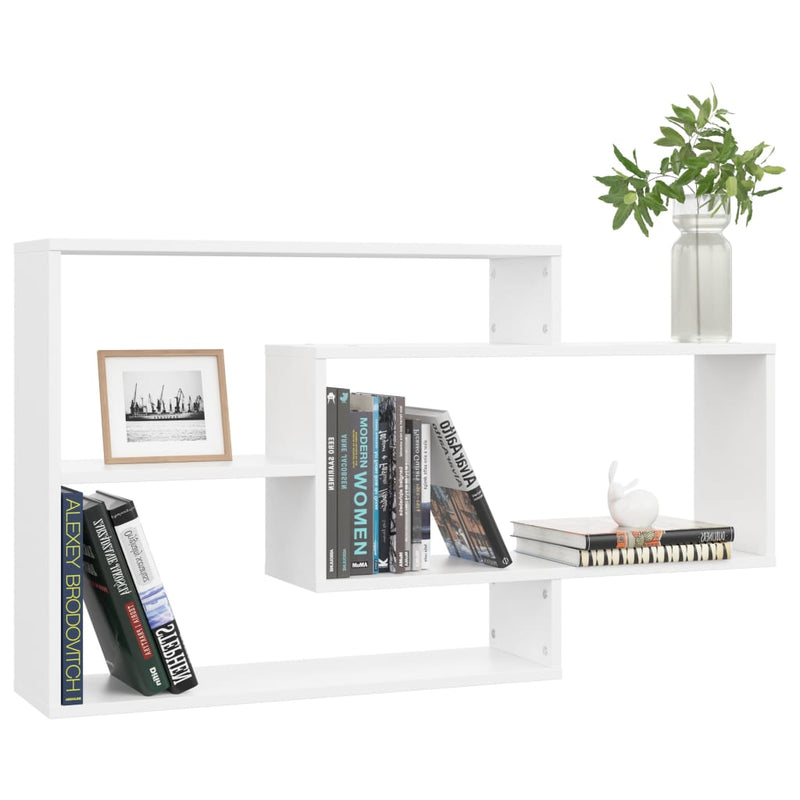 Wall Shelves White 104x20x58.5 cm Engineered Wood Payday Deals