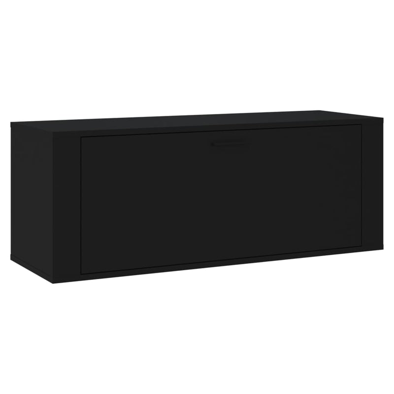 Wall Shoe Cabinet Black 100x35x38 cm Engineered Wood Payday Deals