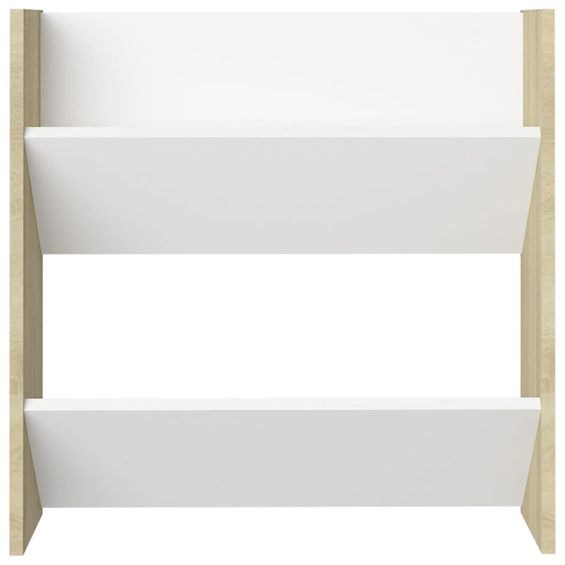 Wall Shoe Cabinets 2 pcs White&Sonoma Oak 60x18x60 cm Chipboard Payday Deals