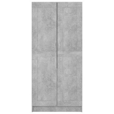 Wardrobe Concrete Grey 82.5x51.5x180 cm Chipboard Payday Deals