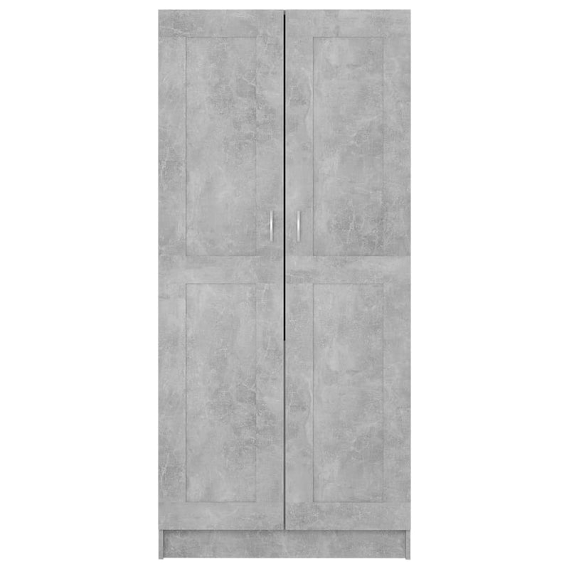 Wardrobe Concrete Grey 82.5x51.5x180 cm Chipboard Payday Deals