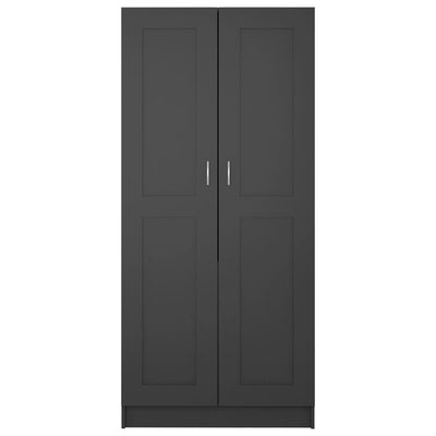 Wardrobe Grey 82.5x51.5x180 cm Chipboard Payday Deals