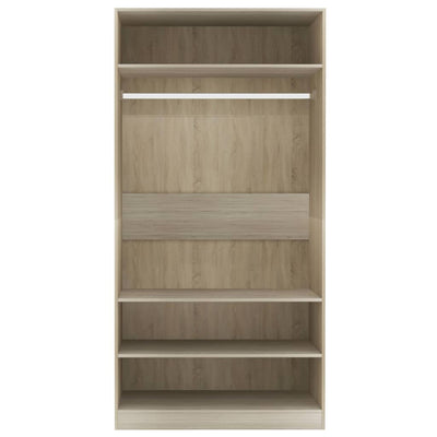 Wardrobe Sonoma Oak 100x50x200 cm Engineered Wood Payday Deals