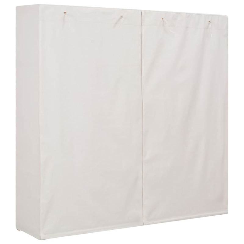 Wardrobe White 173x40x170 cm Fabric Payday Deals