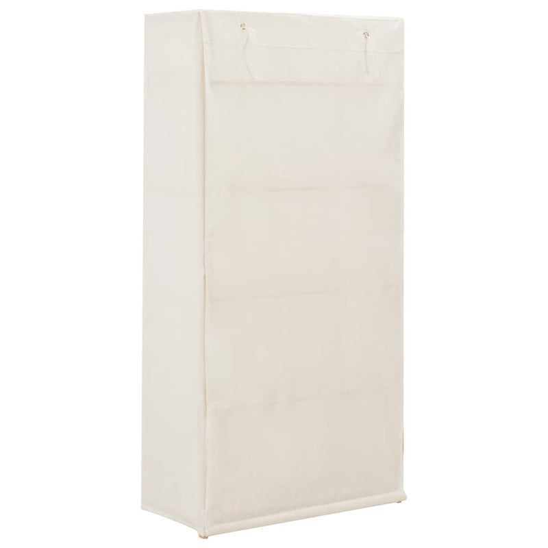 Wardrobe White 79x40x170 cm Fabric Payday Deals