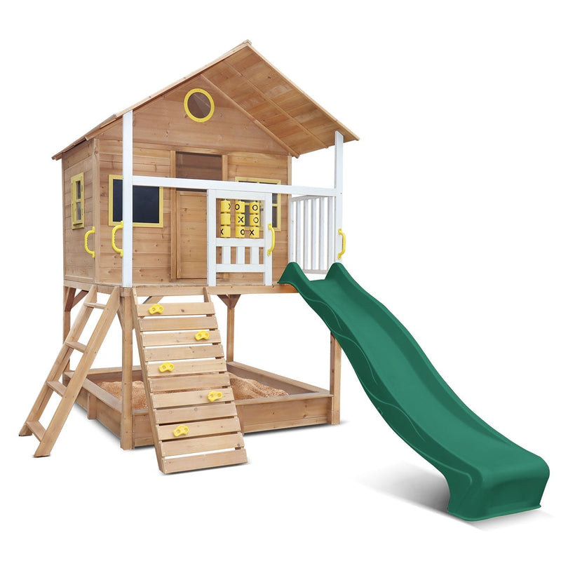 Warrigal Cubby House with Green Slide Payday Deals
