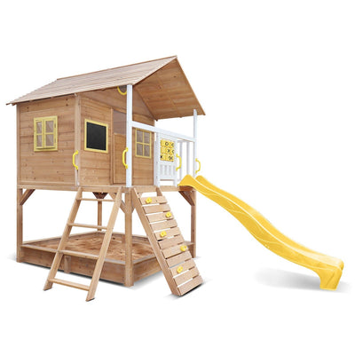 Warrigal Cubby House with Yellow Slide Payday Deals
