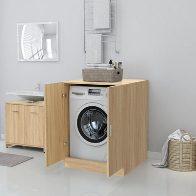 Washing Machine Cabinet Sonoma Oak 71x71.5x91.5 cm Payday Deals