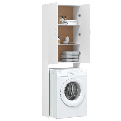 Washing Machine Cabinet White 64x25.5x190 cm Payday Deals