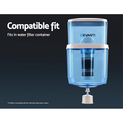 Water Cooler Dispenser Tap Water Filter Purifier 6-Stage Filtration Carbon Mineral Cartridge Pack of 3