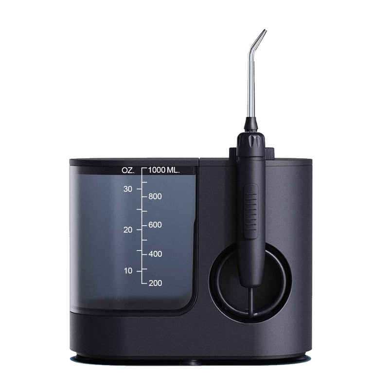 Water Jet Dental Flosser 1000ml Black - Electric Oral Pressure Irrigator Payday Deals