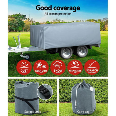WEISSHORN 10-12 ft Camper Trailer Travel Cover Tent 3-3.6m Caravan Swan