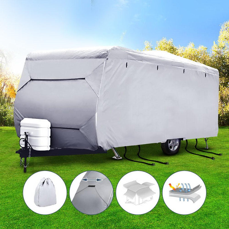 Weisshorn 20-22ft Caravan Cover Campervan 4 Layer UV Water Resistant Payday Deals