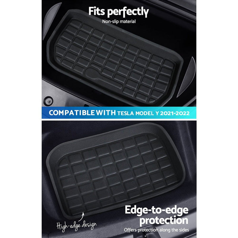 Weisshorn Car Rubber Floor Trunk Toolbox Cargo Mats for Tesla Model Y 2021-2023 Payday Deals