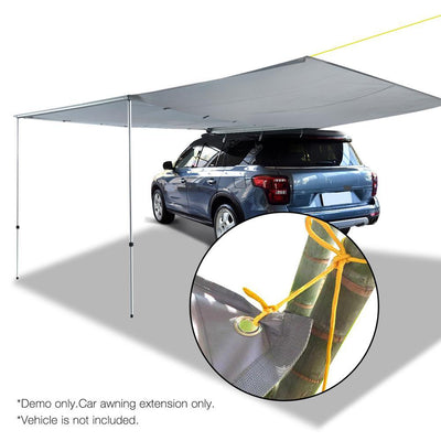 Weisshorn Car Shade Awning Extension 3 x 2m - Grey