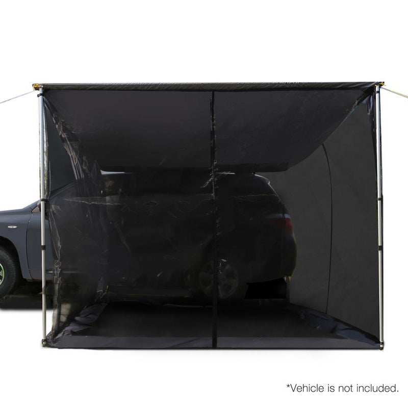 Weisshorn Car Shade Awning & mesh Screen 2.5 x 3m - Grey Payday Deals