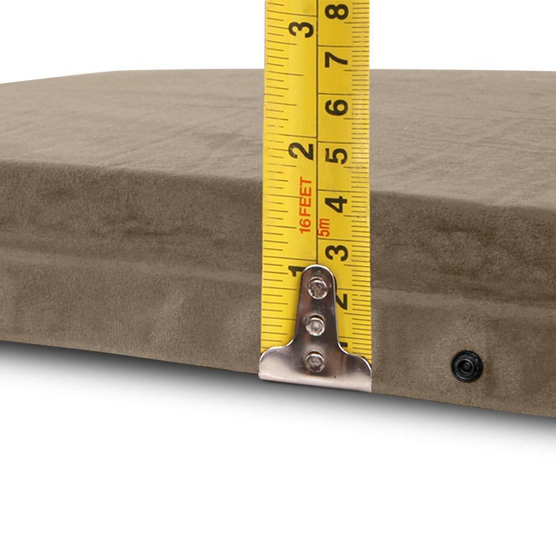 Weisshorn Double Size Self Inflating Mattress Mat 4CM Thick  Coffee