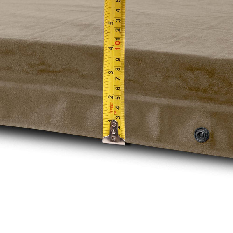 Weisshorn Double Size Self Inflating Mattress Mat Joinable 10CM Thick   Coffee