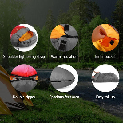 Weisshorn Extra Large Sleeping Bag - Red Payday Deals