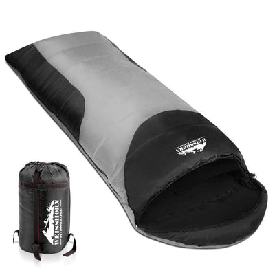 Weisshorn Single Thermal Sleeping Bags - Grey & Black