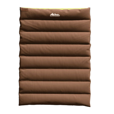 Weisshorn Sleeping Bag Double Bags Thermal Camping Hiking Tent Brown -5°C Payday Deals