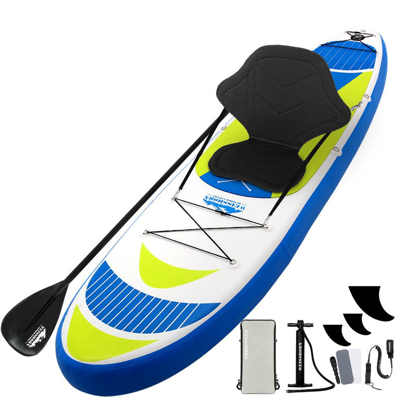 Weisshorn Stand Up Paddle Boards 11ft Inflatable SUP Surfboard Paddleboard Kayak Payday Deals